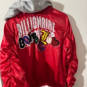 Billionaire Boys Club Red Bomber Jacket